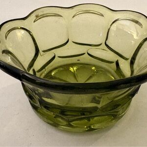 Vintage Green Glass Bowl